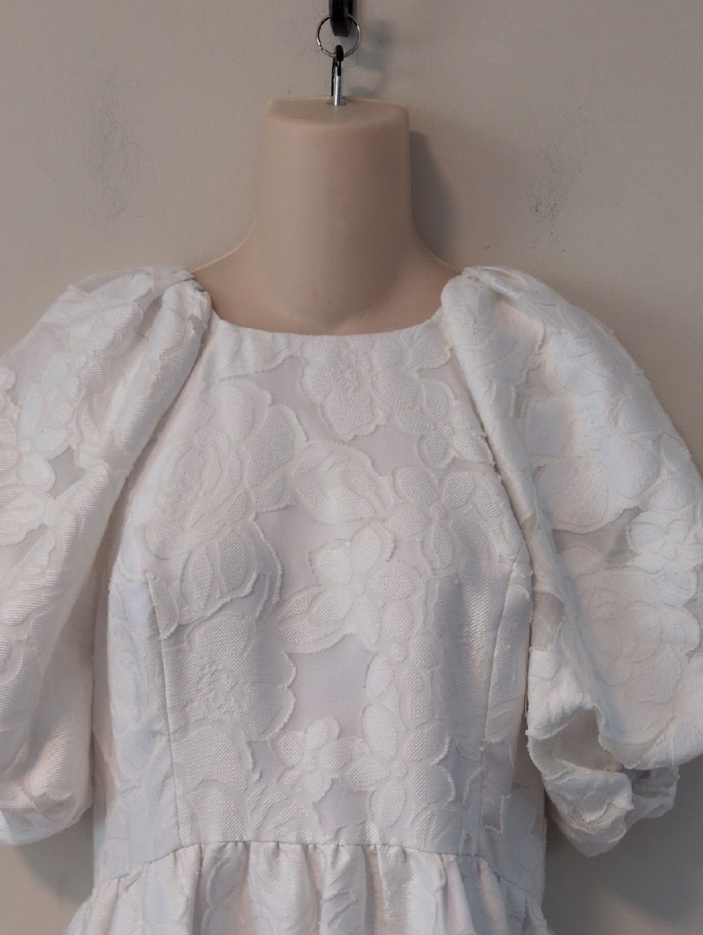 Lilly Pulitzer Knoxlie Dress Resort White Organza Bloom Jacquard 6 - Picture 8 of 16
